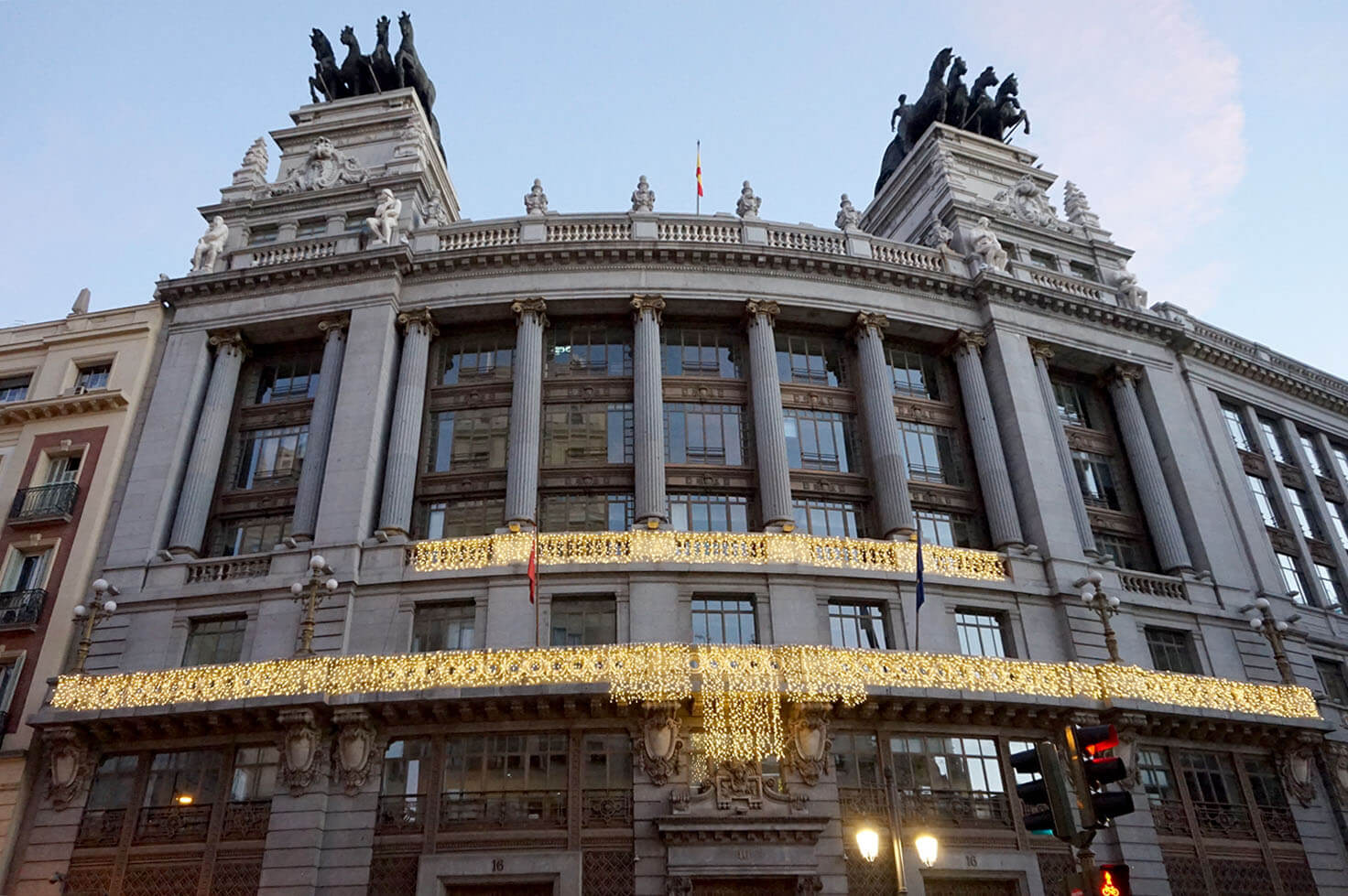 Decorated building on Gran Via