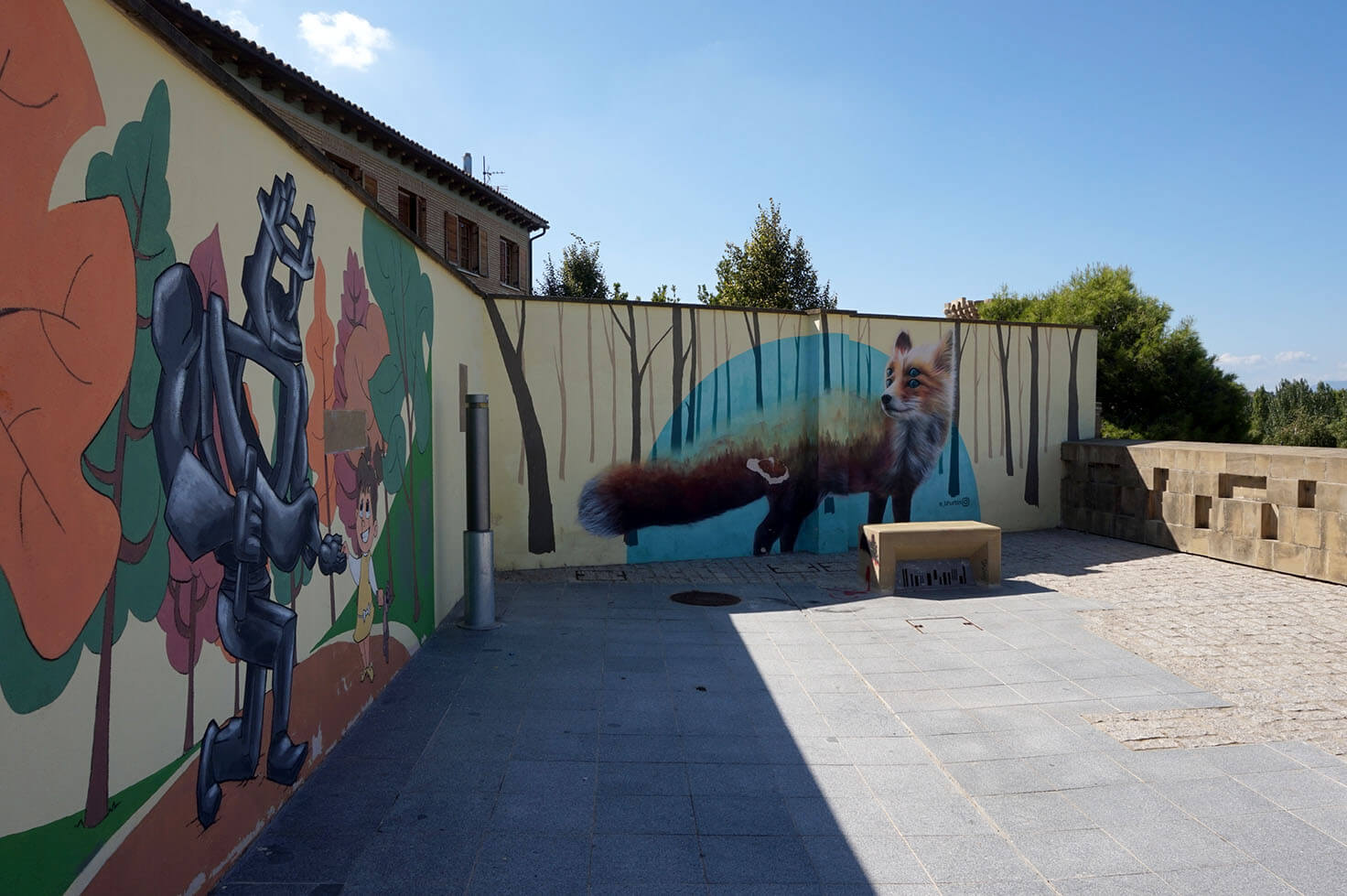 Huesca Street Art - plaza Julio Aznar Guarás